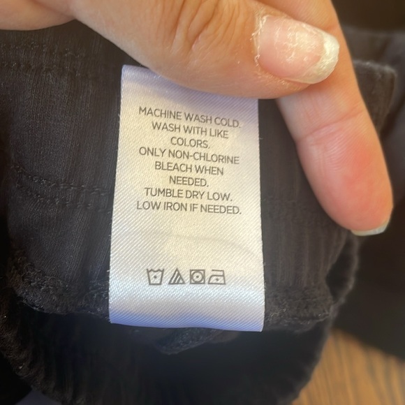 EUC Member’s Mark French Terry Capri Joggers Black Size Small - Picture 7 of 7